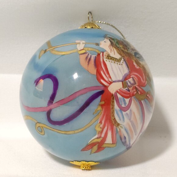Li Bien Ornament Hand Blown Glass Orb Christmas Holiday 3" Wide - Picture 2 of 5